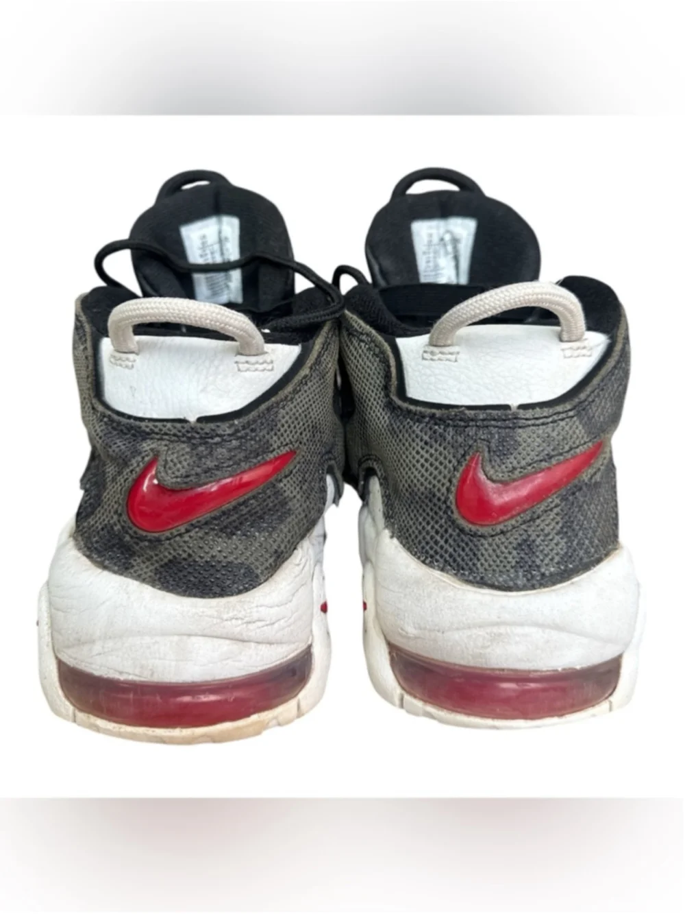 Nike Air More Uptempo GS Tunnel Walk Animal Print Sneakers Youth 6Y DZ4843-100